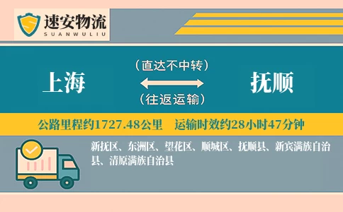 上海到抚顺货运公司