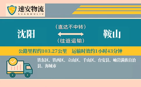 沈阳到鞍山货运公司