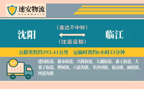 沈阳到临江货运公司