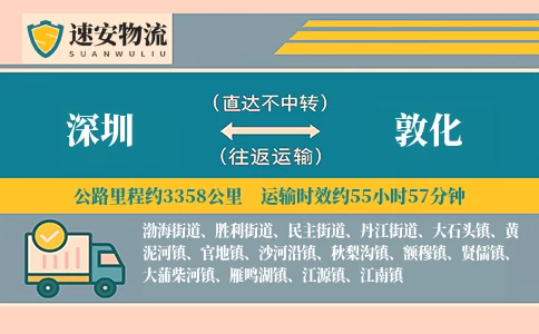 深圳到敦化货运公司