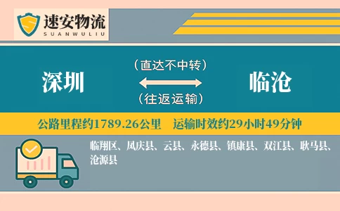 深圳到临沧货运公司