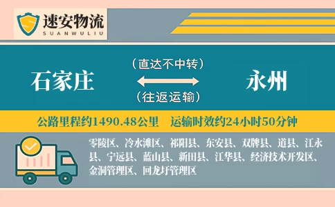 石家庄到永州货运公司