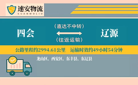 四会到东丰县物流公司