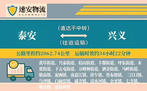 泰安到兴义货运公司