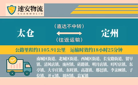 太仓到定州货运公司