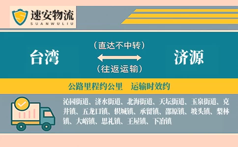 台湾到济源货运公司