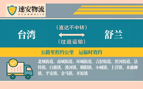 台湾到舒兰货运公司