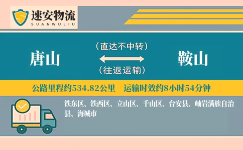 唐山到鞍山物流公司