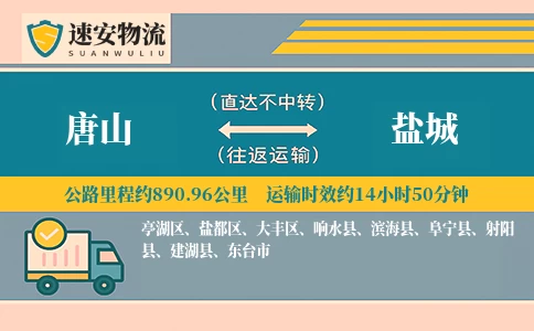 唐山到盐城货运公司