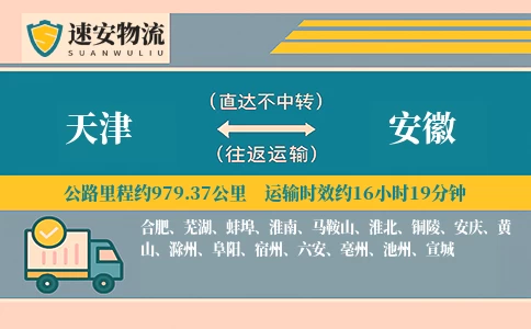 天津到安徽货运公司