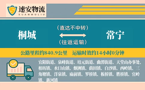 桐城到常宁货运公司