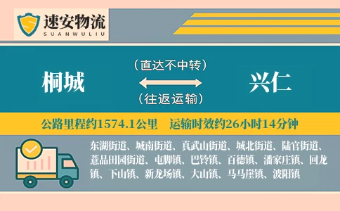 桐城到兴仁货运公司