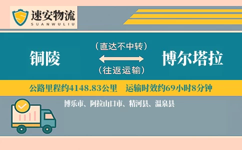 铜陵到博尔塔拉货运公司