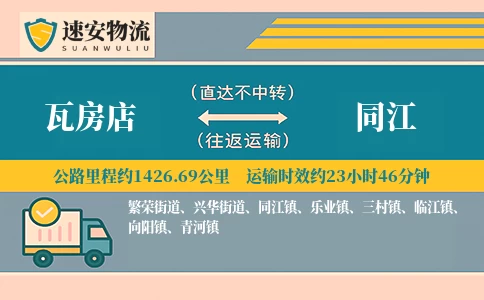瓦房店到同江货运公司
