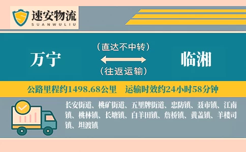 万宁到临湘货运公司