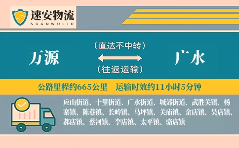 万源到广水货运公司