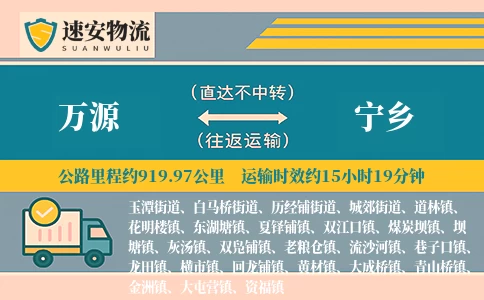 万源到宁乡货运公司