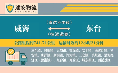 威海到东台物流公司