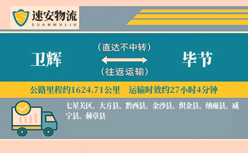 卫辉到毕节货运公司