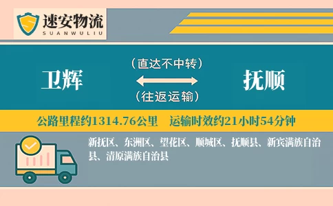 卫辉到抚顺货运公司