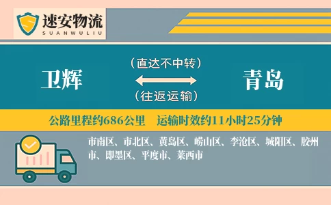 卫辉到青岛货运公司