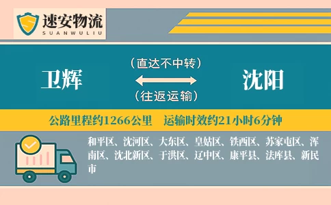 卫辉到沈阳货运公司