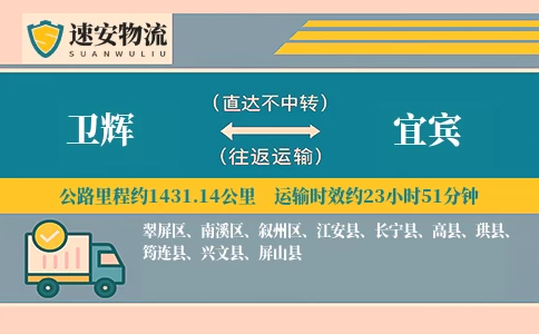 卫辉到宜宾货运公司