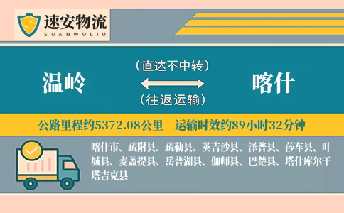 温岭到喀什货运公司