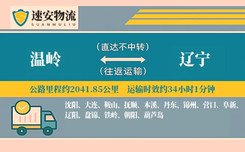 温岭到辽宁货运公司