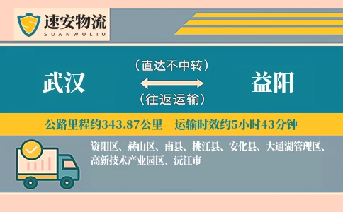 武汉到益阳货运公司