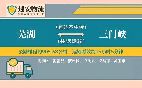 芜湖到三门峡货运公司