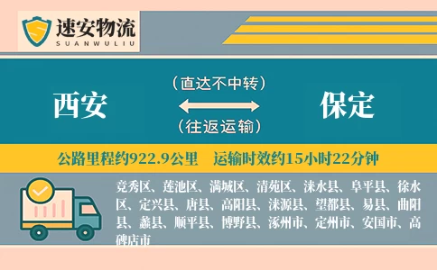 西安到保定货运公司