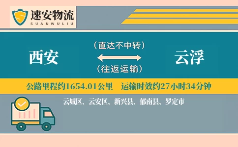 西安到云浮货运公司