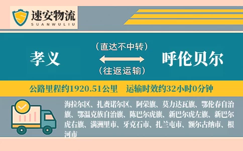 孝义到呼伦贝尔货运公司