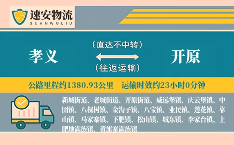 孝义到开原货运公司