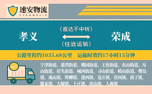 孝义到荣成货运公司