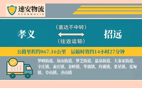 孝义到招远货运公司