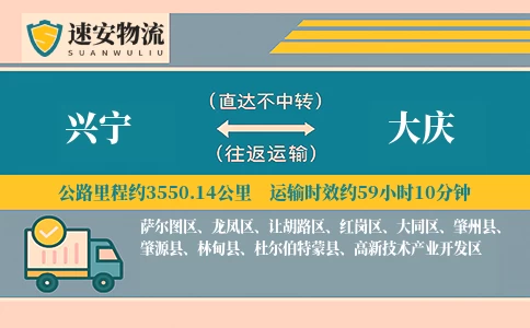 兴宁到大庆货运公司