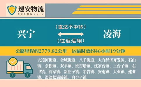 兴宁到凌海货运公司