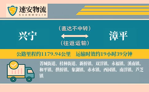 兴宁到漳平货运公司