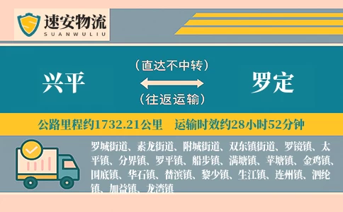 兴平到罗定货运公司