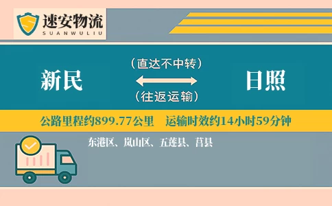 新民到日照货运公司
