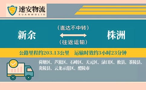 新余到株洲货运公司