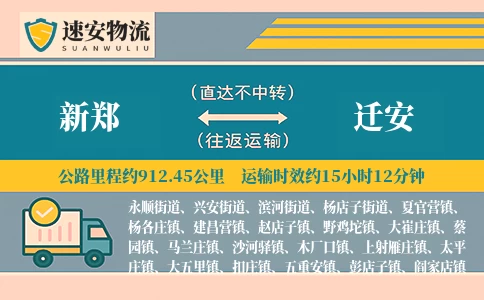 新郑到迁安货运公司