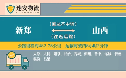 新郑到山西货运公司