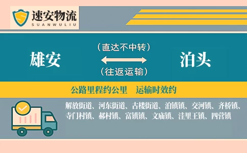 雄安到泊头物流公司