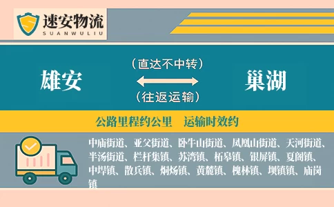 雄安到巢湖货运公司