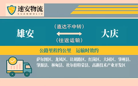 雄安到大庆货运公司