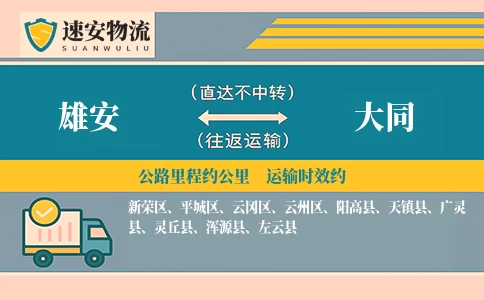 雄安到大同物流公司