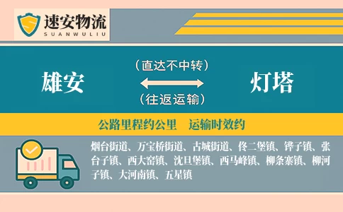雄安到灯塔货运公司